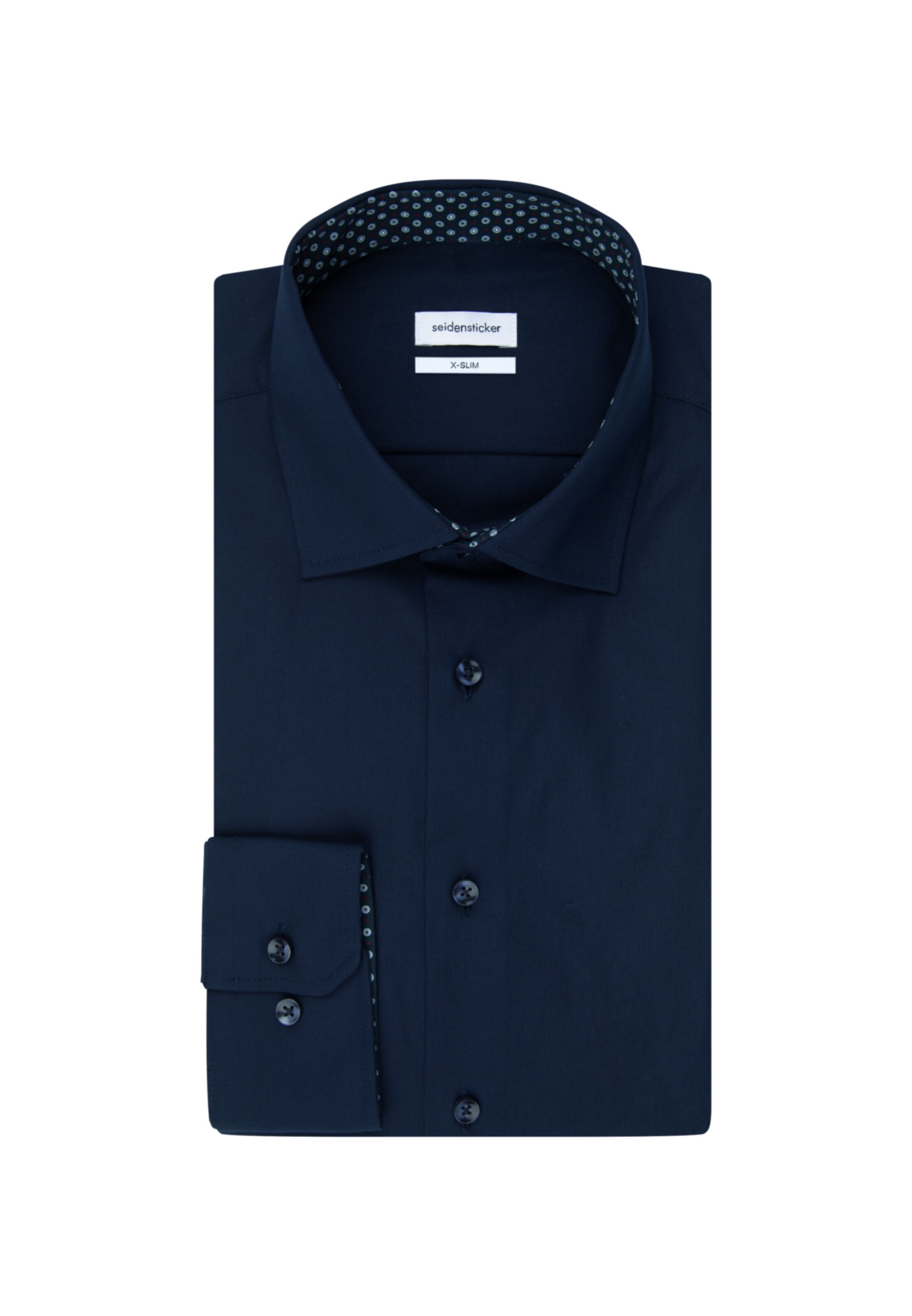 SEIDENSTICKER Zakelijk overhemd ' X-Slim ' in Blauw: voorkant