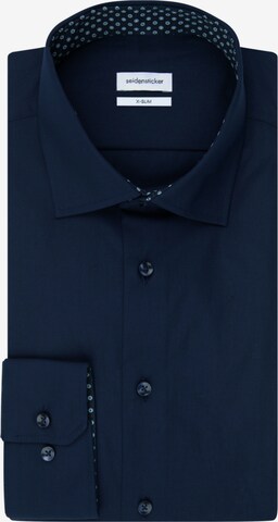 Chemise business ' X-Slim ' SEIDENSTICKER en bleu : devant