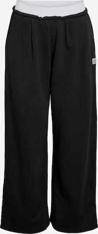 Largi Pantaloni de la Noisy may pe negru: față
