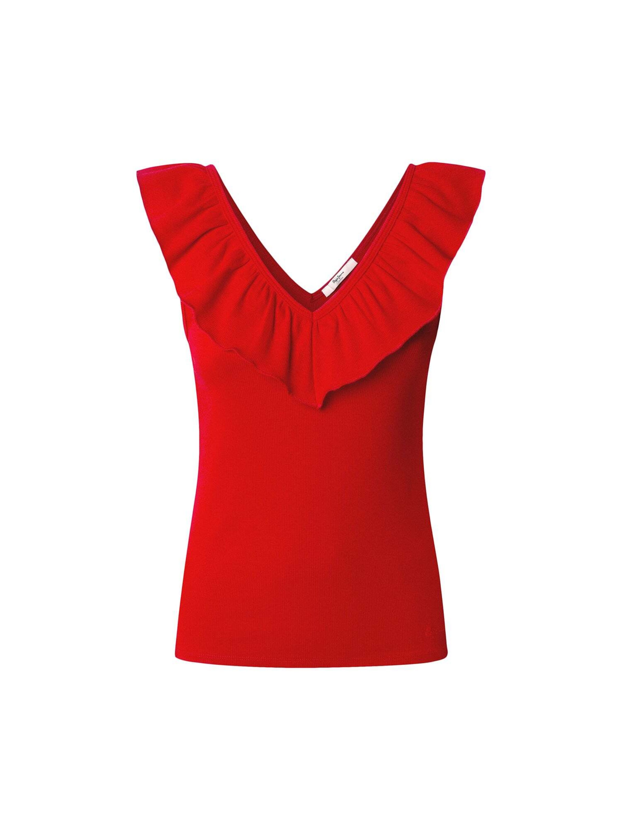 Pepe Jeans Top 'Millie' in Red: front