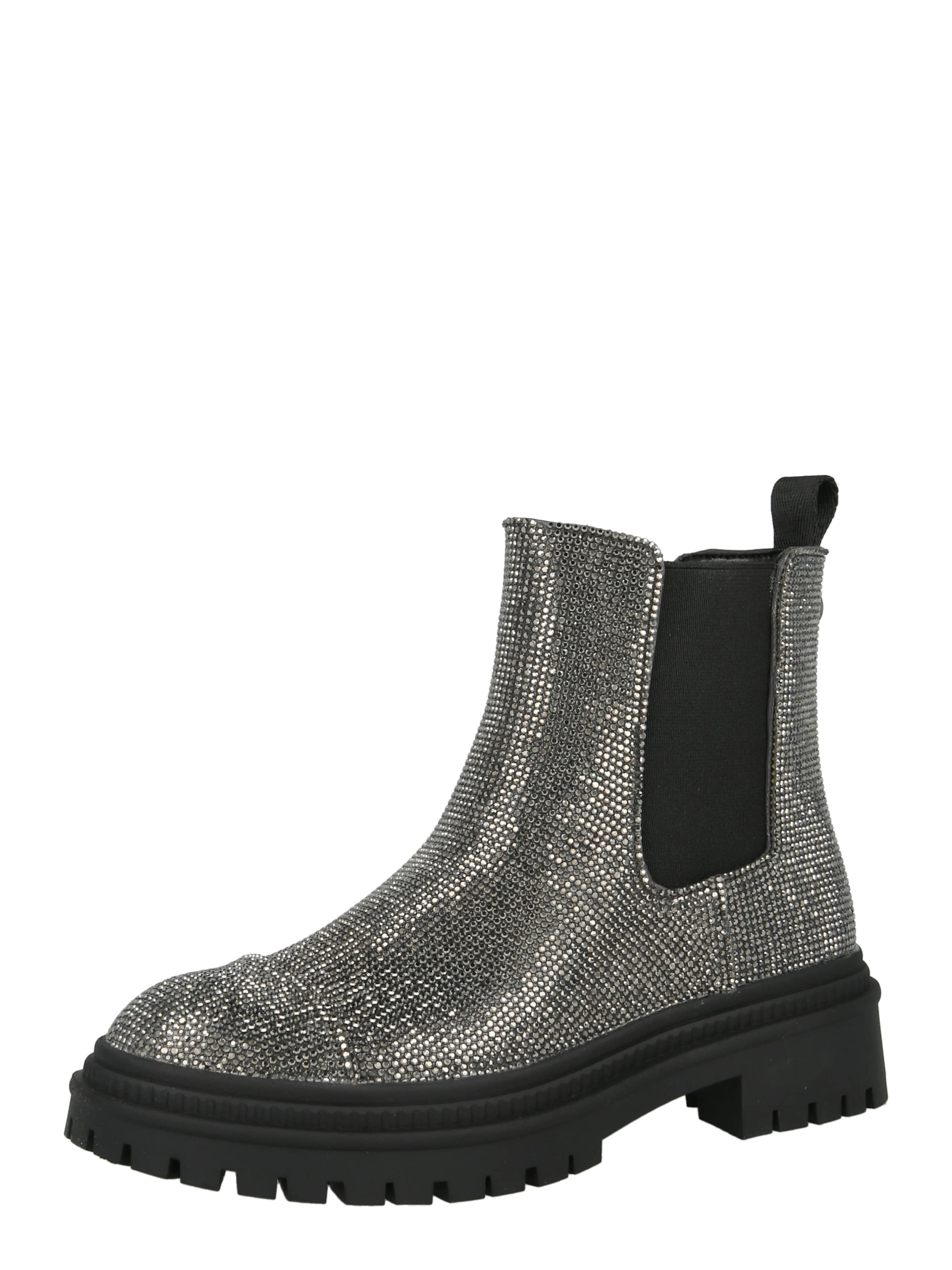 STEVE MADDEN Ботинки челси 'Moonlit' в Серебристый: спереди