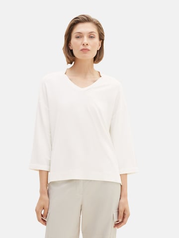 TOM TAILOR Shirt in White: front