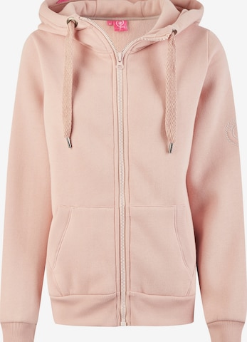 Veste de survêtement salzhaut en rose : devant
