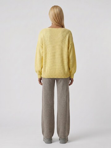 americandreams Oversized sweater 'Milana Cotton' in Yellow