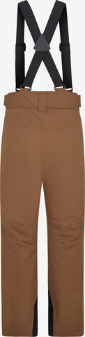 ZIENER Regular Workout Pants 'Axi' in Brown