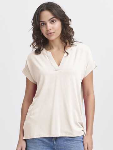 T-shirt ' FRLIV TEE 1 ' Fransa en blanc