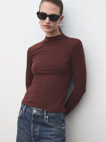 MANGO Shirts 'SECONDPE' i brun: forside