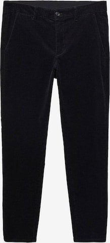 MANGO MAN Slim fit Pants 'berdam' in Black: front