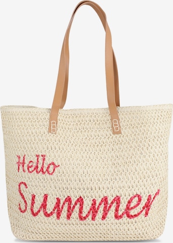 Sac de plage normani en beige : devant