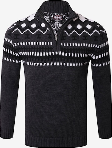 Reslad Pullover 'RS3110' in Grau: Vorderseite