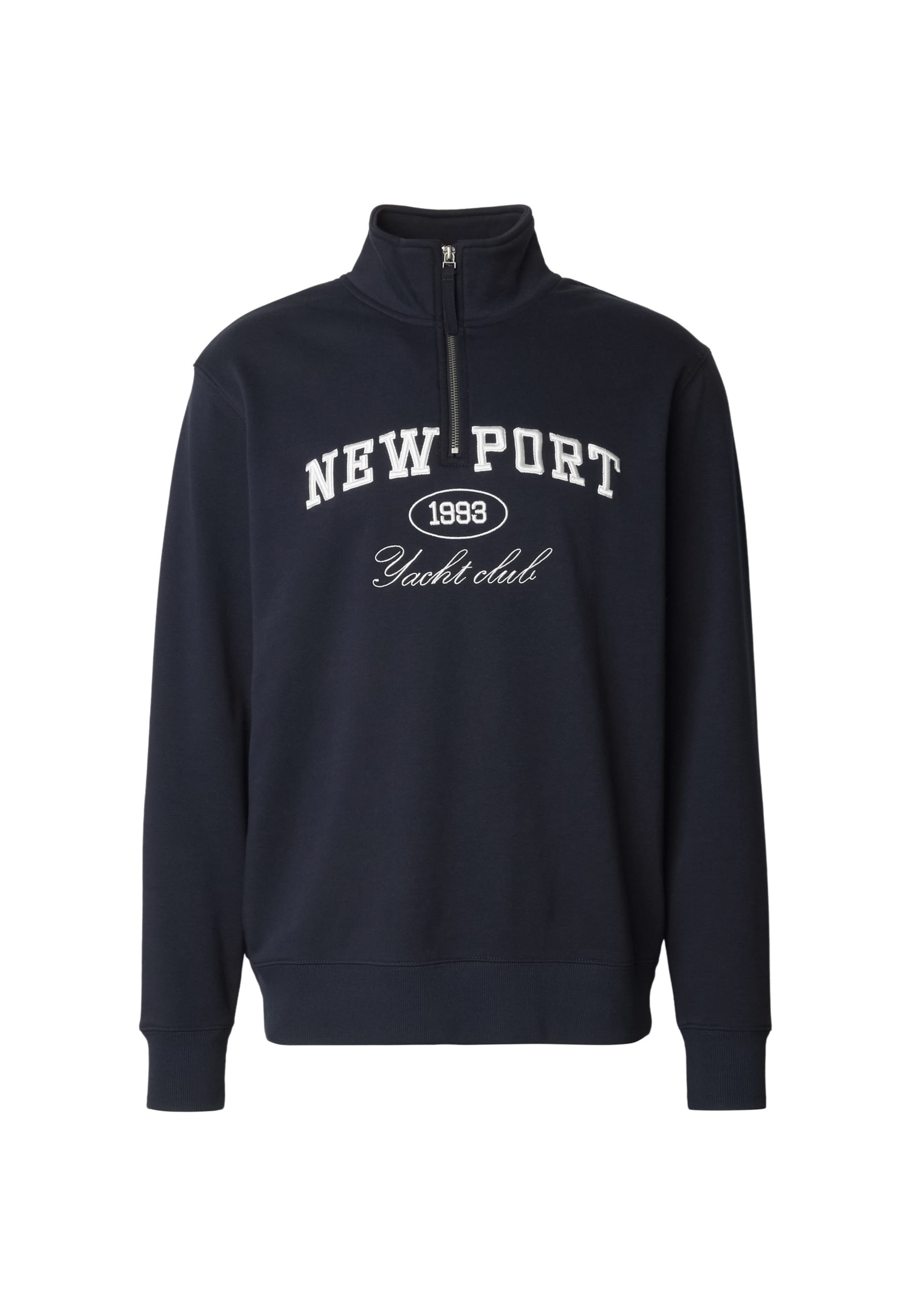 INDICODE JEANS Mikina 'Russel' – modrá: přední strana