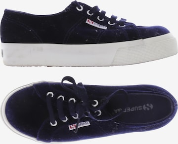 SUPERGA Flats & Loafers in 37 in Blue: front