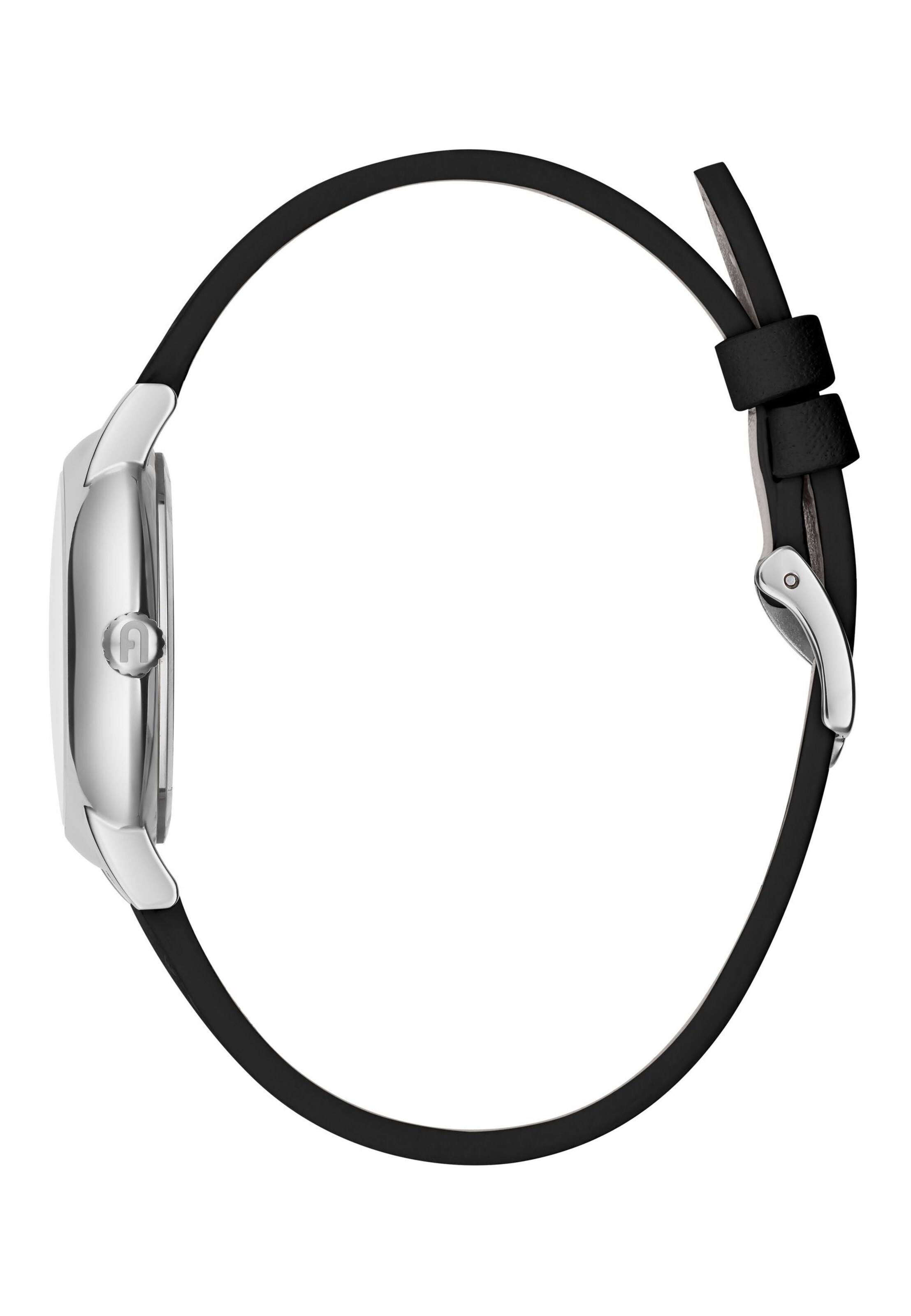 FURLA Analoog horloge 'Easy Shape' in Zwart