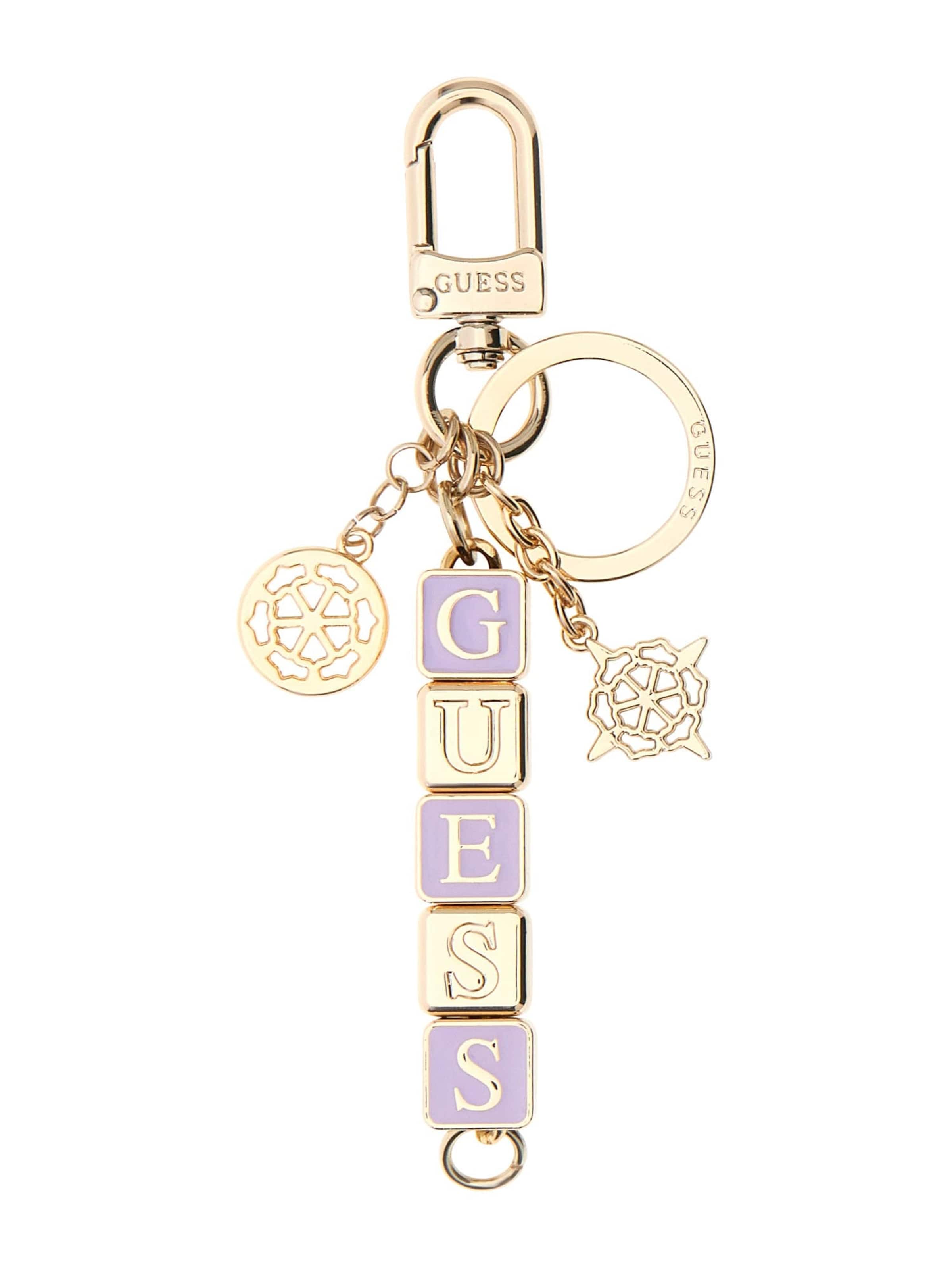 GUESS Key Ring in Gold: front