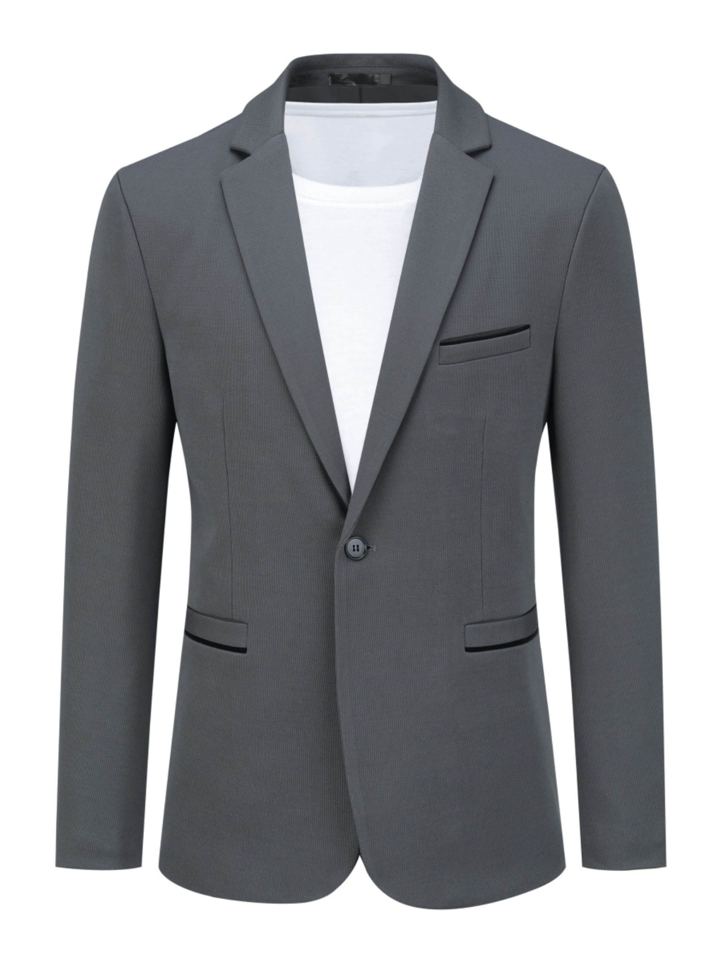 YOUTHUP Suit Jacket 'Rein' in Grey: front