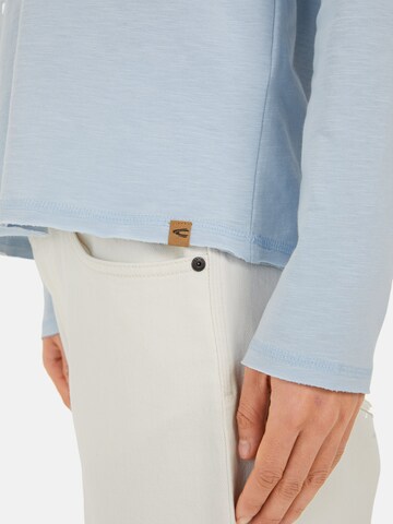 CAMEL ACTIVE Hoodie aus reiner Baumwolle in Blau