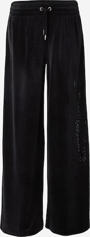 Juicy Couture Baggy Housut 'CUFFED' värissä musta: etupuoli