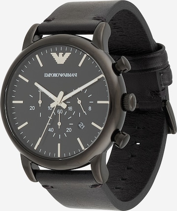 Emporio ArmaniAnalogni sat - crna boja: prednji dio