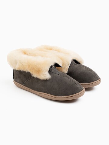 Pantoufle 'Sheepshin' Minnetonka en gris