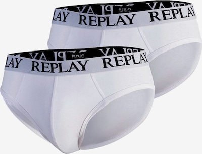 REPLAY Slip veličine L u siva / crna / bijela, Pregled proizvoda