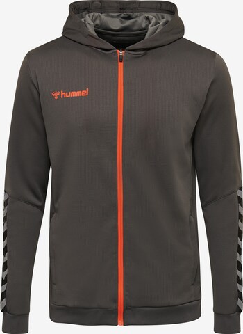 Veste de survêtement Hummel en gris : devant