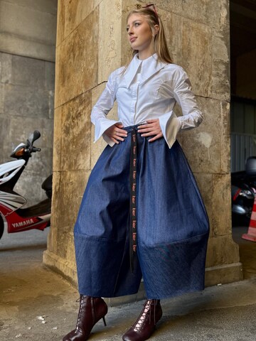 IUnique Wide leg Byxa 'Ballonique Denim' i blå