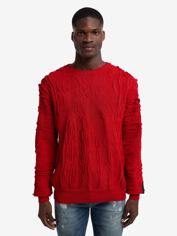 Carlo Colucci Sweater 'Dandaro' in Red: front