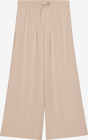 Someday Wide leg Pleated Pants 'Calex' in Beige: front