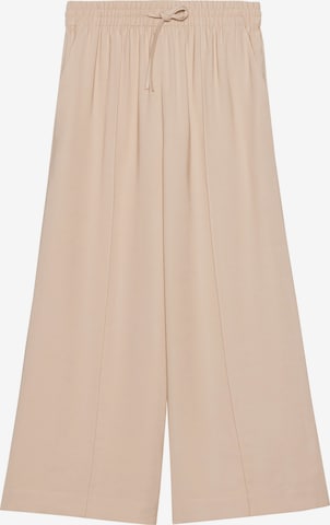 Someday Wide leg Pressveckad byxa 'Calex' i beige: framsida