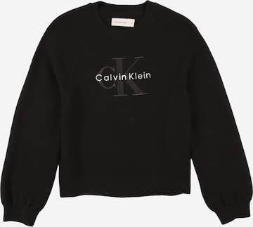 juoda Calvin Klein Jeans Standartinis Megztinis: priekis
