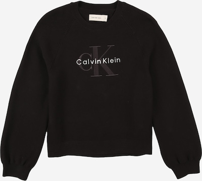 Calvin Klein Jeans Pulover veličine 104 u tamo siva / crna / bijela, Pregled proizvoda