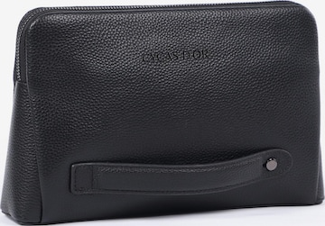 CYCAS D'OR - Mala de higiene 'DRACO CLUTCH FINGERPRINT RECOGNITION' em preto: frente