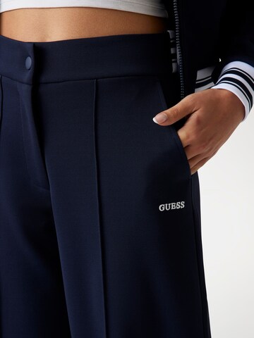 GUESS Wide Leg Hose in Blau