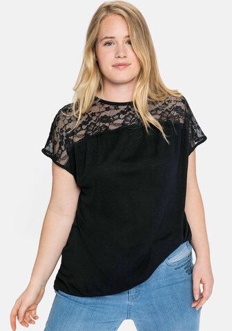 SHEEGO Bluse in Schwarz: predná strana