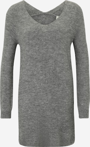 JDY Petite - Vestido de punto 'JDYELANORA' en gris: frente