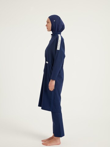 MARINA High neck Swimsuit Dress 'Marina Aufschrift M2507-2' in Blue