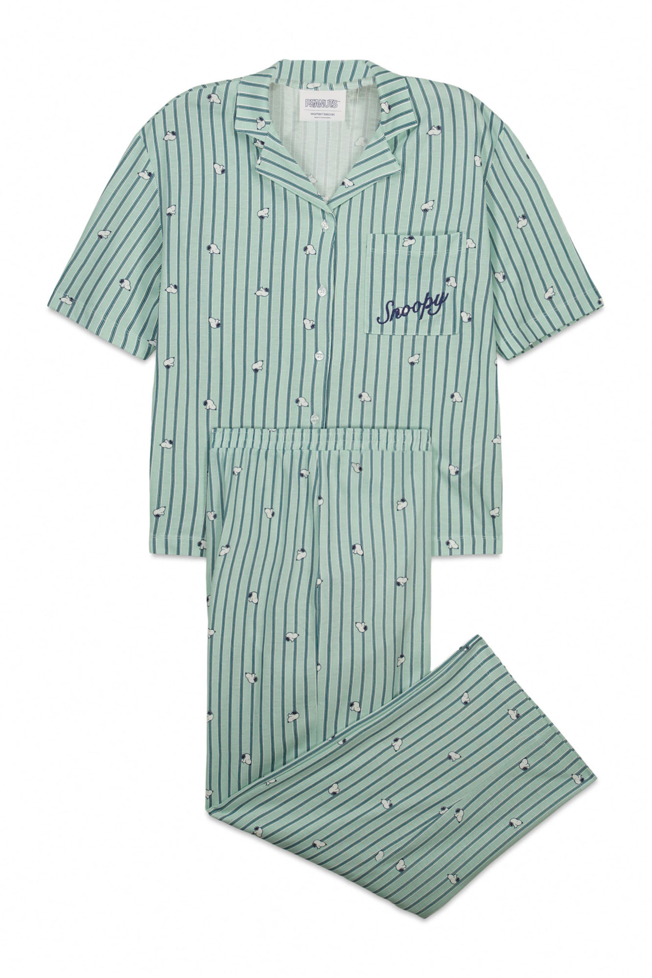 Women' Secret Pyjama in Groen: voorkant