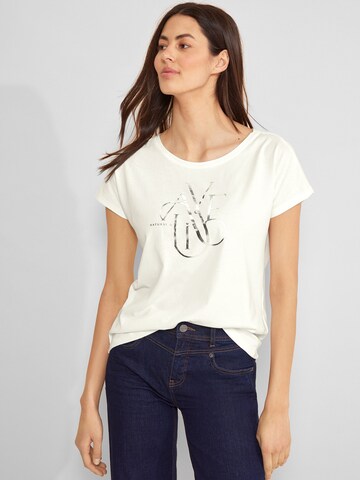 STREET ONE - Camisa 'Alive' em branco: frente