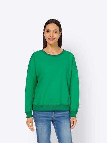 Sweat-shirt heine en vert