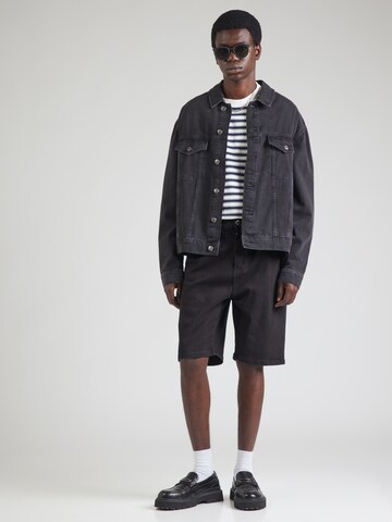 Denim Project Ohlapna forma Elegantne kavbojke | črna barva