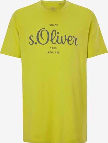 s.Oliver Men Tall Sizes Shirt in Gelb: predná strana