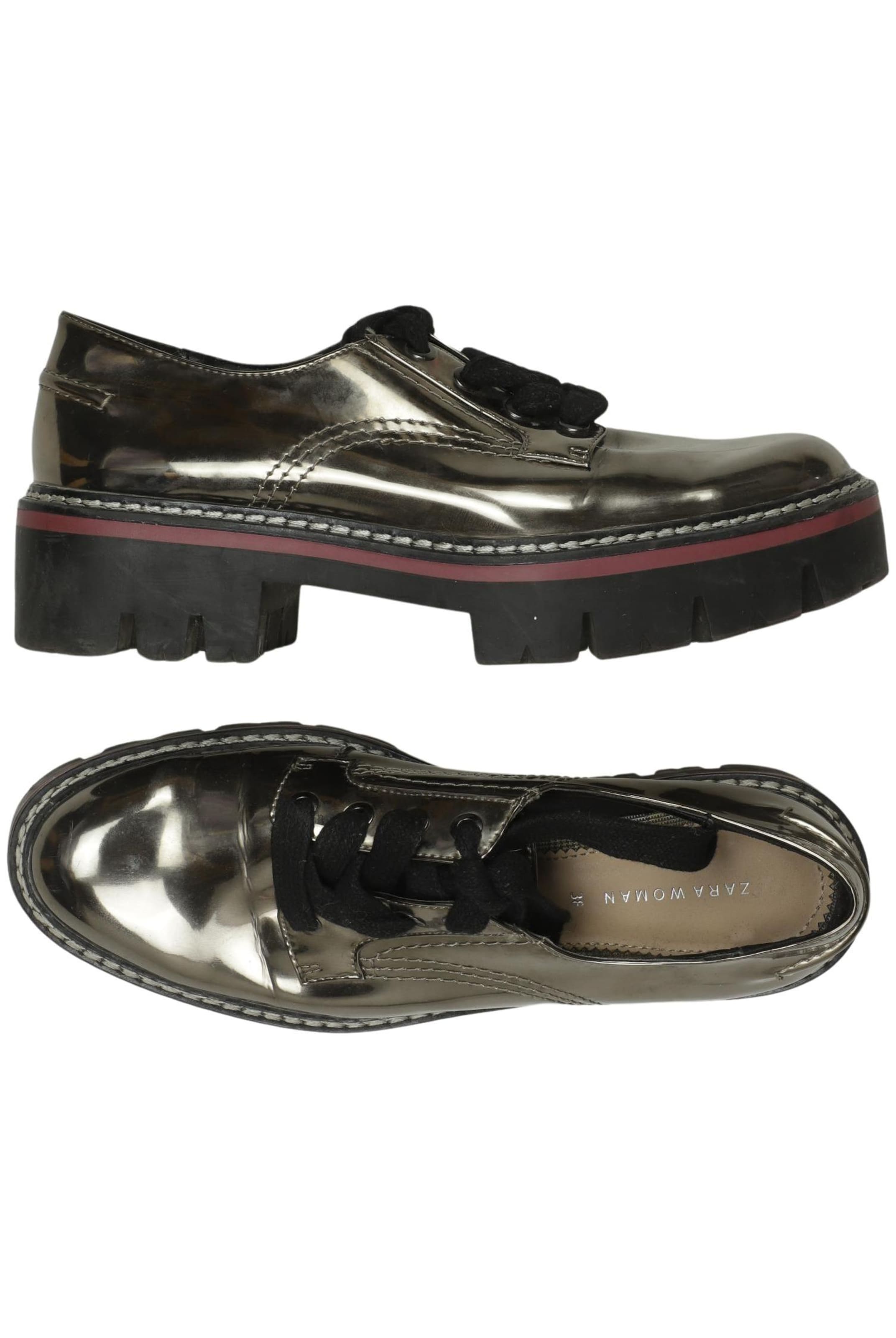 ZARA Halbschuh 38 in Silber: Vorderseite