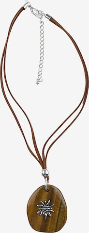 Allgäu Rebell Necklace 'Evi' in Brown: front