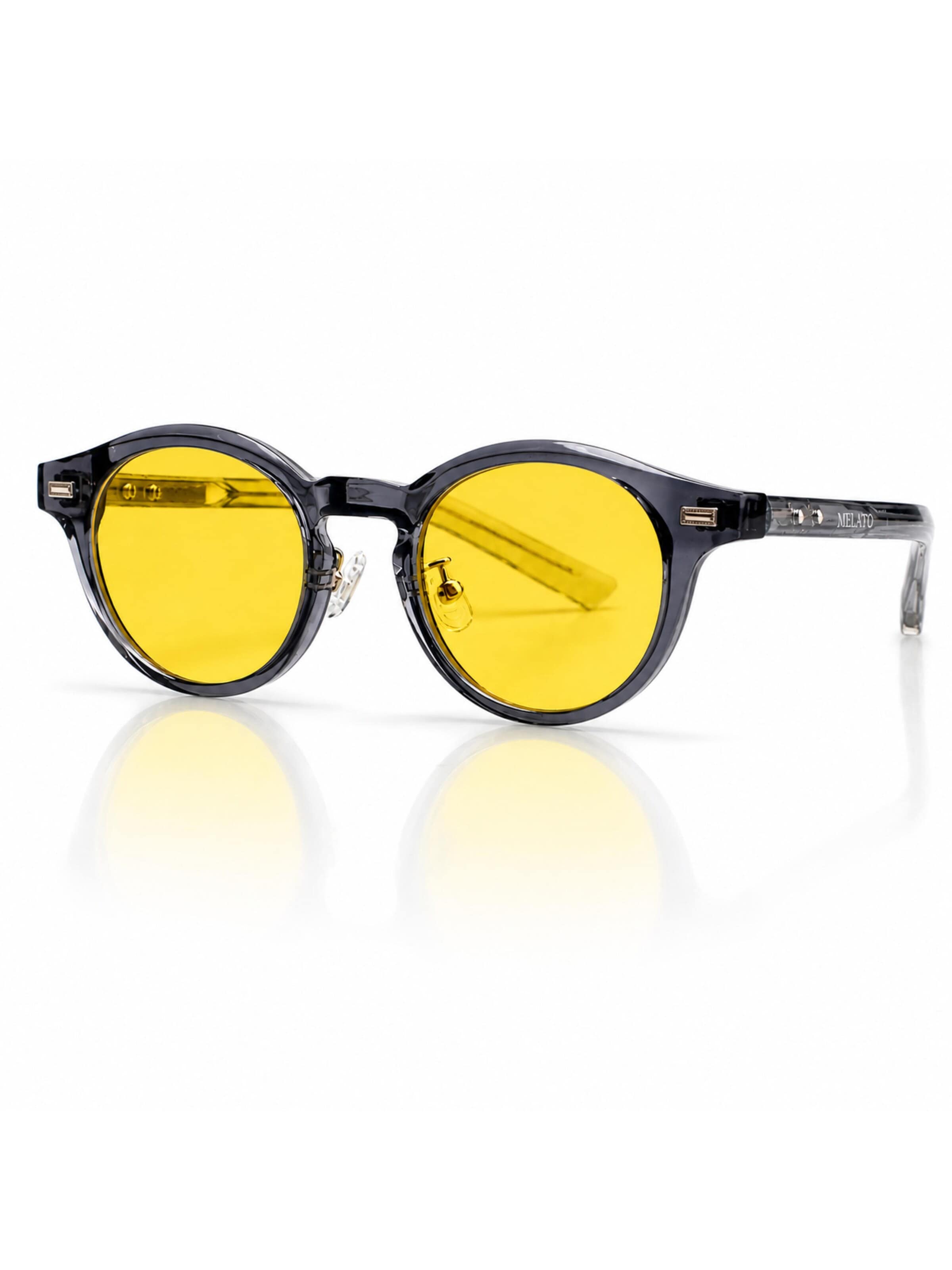 Lunettes 'Nox' Melato en argent : devant