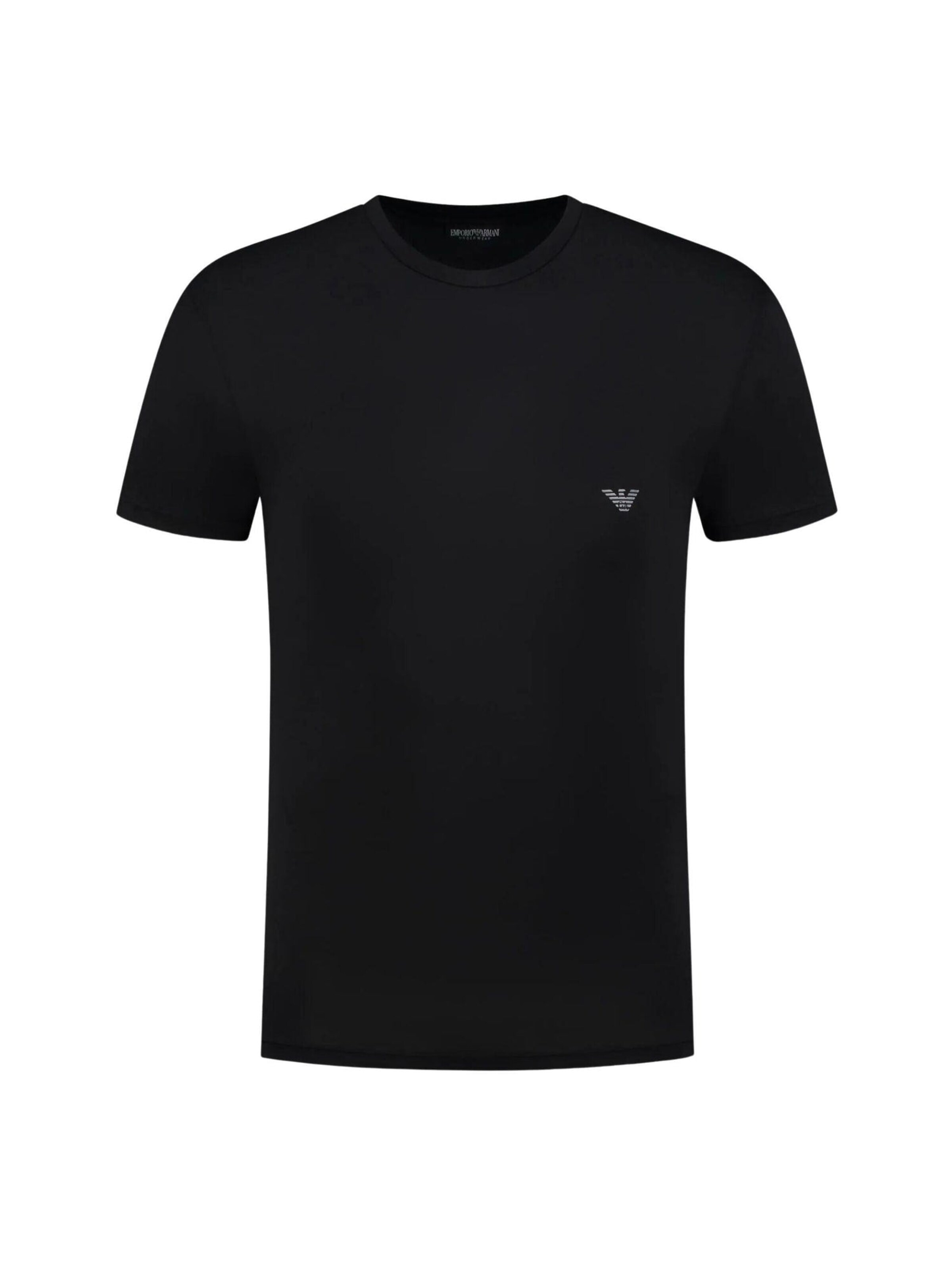 Emporio Armani Shirt 'Underwear 2-Pack T-Shirts' in Zwart