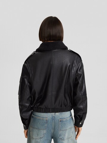 Bershka Between-season jacket in Black