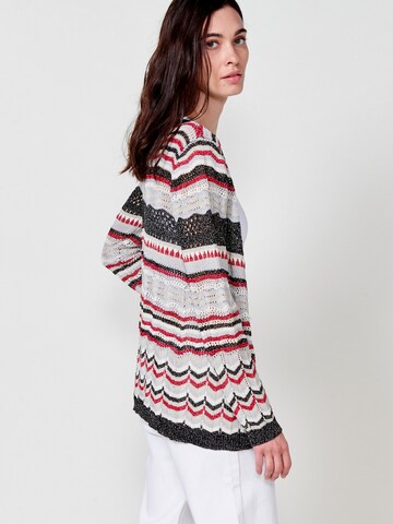 Cardigan KOROSHI en mélange de couleurs