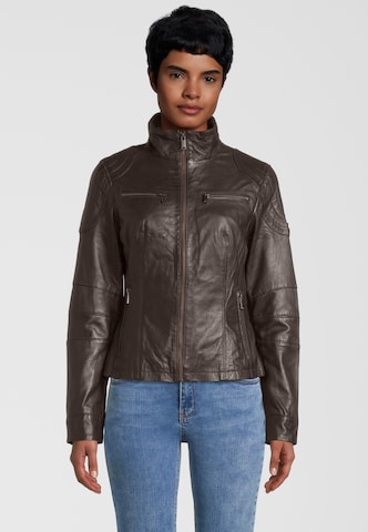 H.I.S Between-Season Jacket in Brown: front