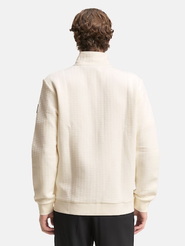 TOM TAILOR DENIM Sweat jacket in White