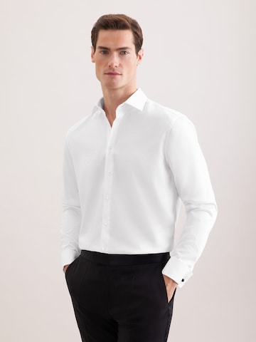 Coupe regular Chemise business SEIDENSTICKER en blanc : devant